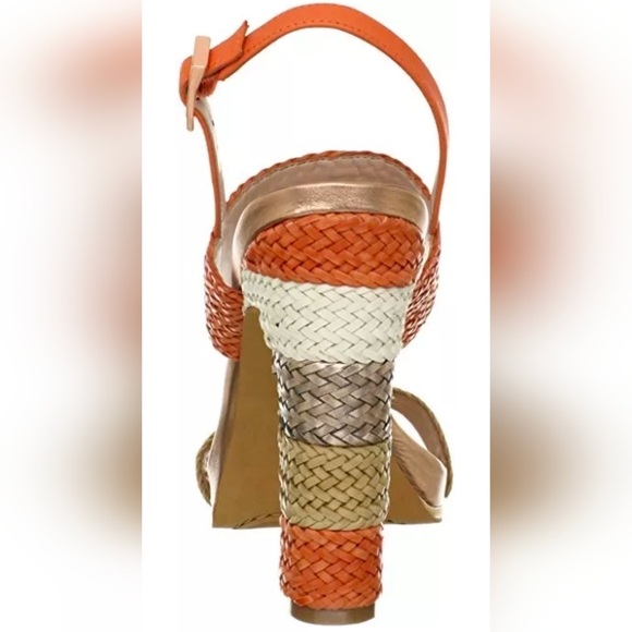 Vince Camuto Adrien Coral leather heel Sandals size 9.5 - Picture 3 of 10